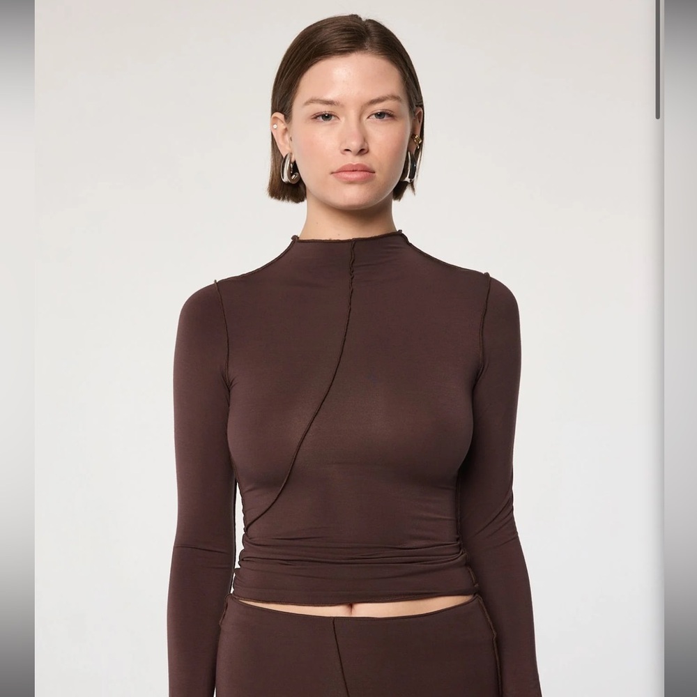 Line by K Zane Top in Chocolate